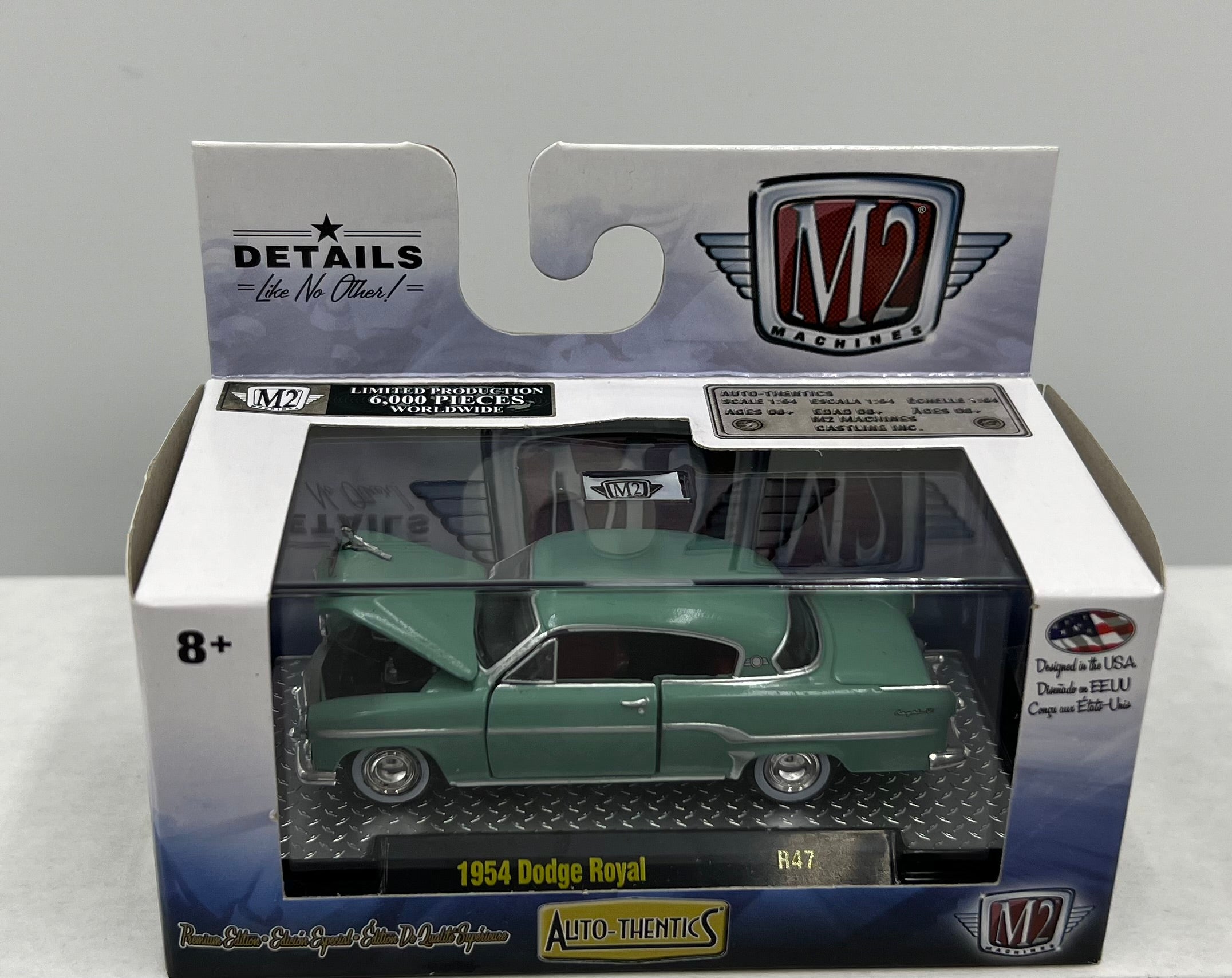 1:64 M2 Machines 1954 Dodge Royal R47 – All Gassed Up Diecast