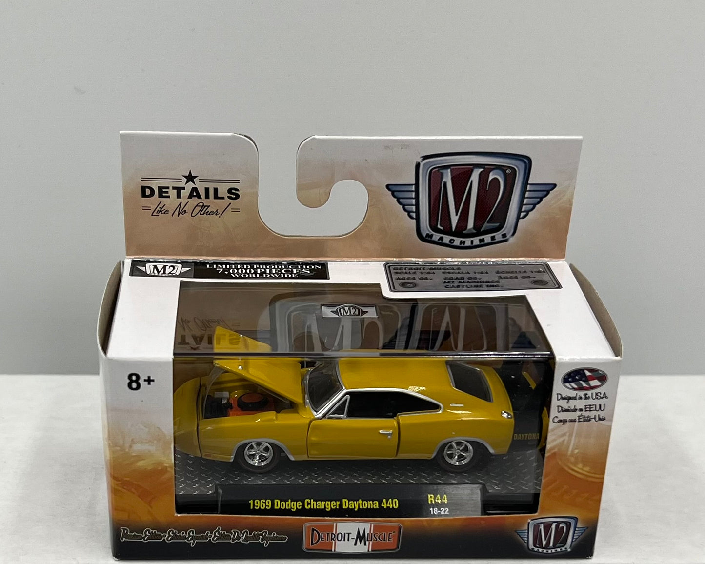 1:64 M2 Machines 1969 Dodge Charger Daytona 440 R44