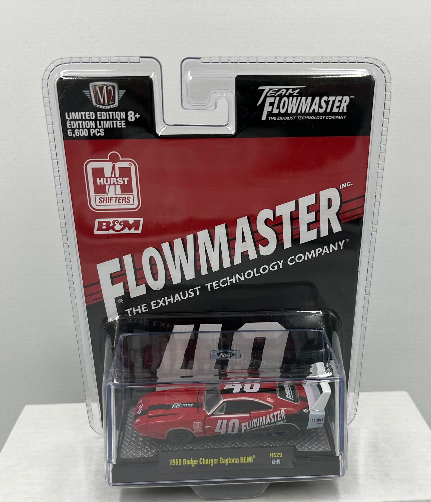 1:64 M2 Machines 1969 Dodge Charger Daytona Hemi FlowMaster