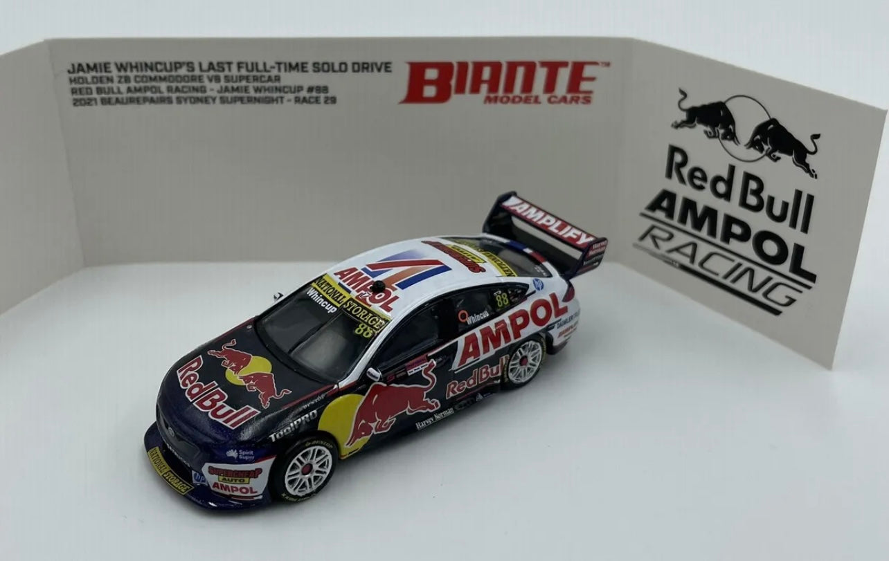 1:64 Jamie Whincup #88 Holden ZB Commodore V8 Supercar Red Bull Racing 2021 Sydney Supersprint Biante