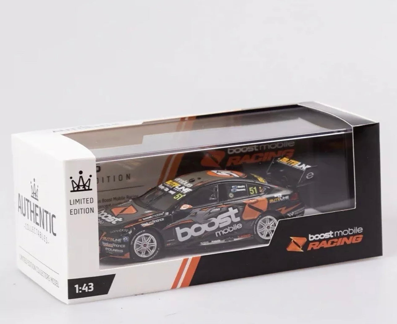 1:43 Richie Stanaway/Greg Murphy #51 2021 Bathurst Erebus Boost Mobile Racing Holden ZB Commodore Authentic Collectables