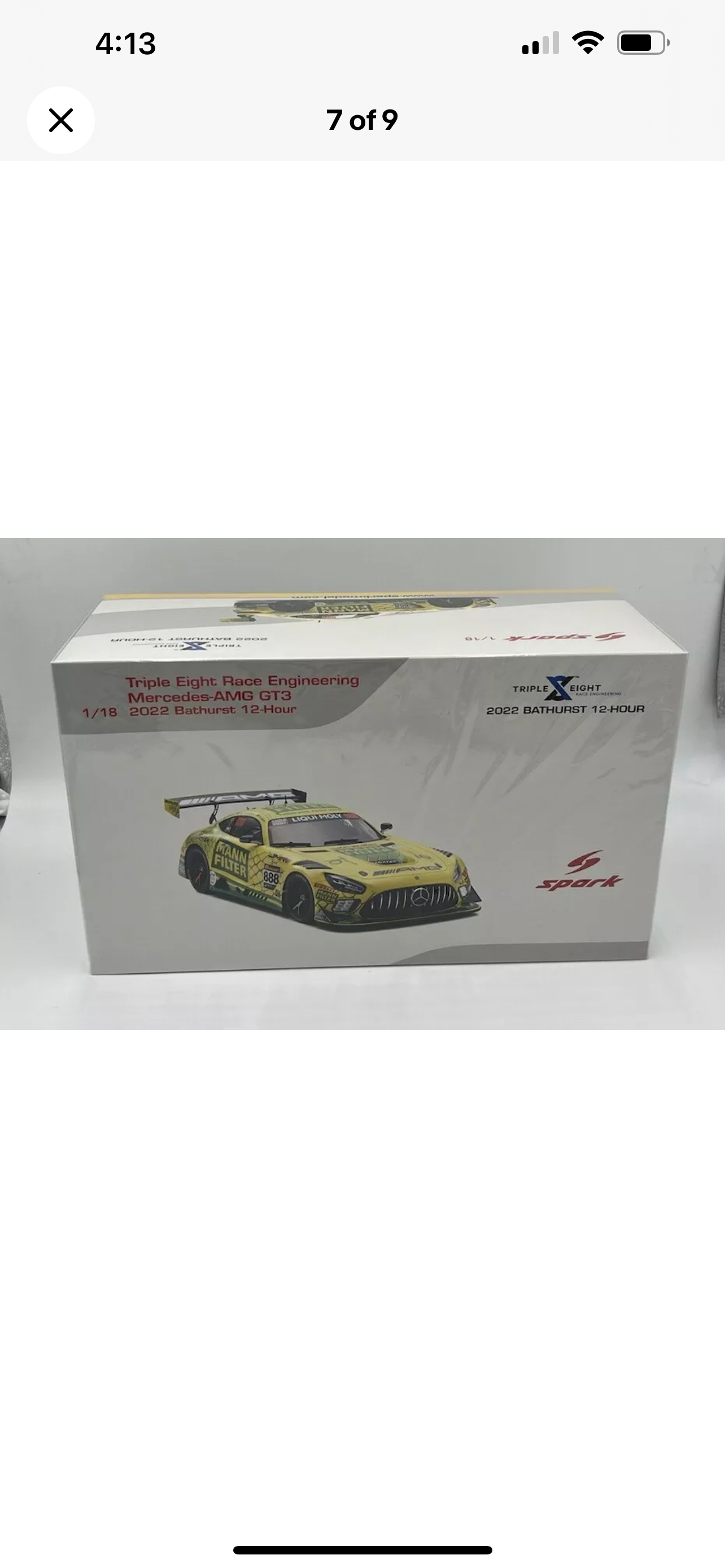 1:18 Mercedes AMG GT3 #888 Feeney Van Gisbergen Ibrahim 2022 Bathurst 12 Hr Spark