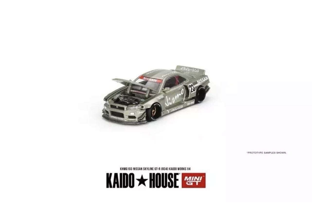 1:64 Nissan Skyline GT-R (R34) 103 Kaido Works V4 Kaido House