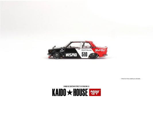 1:64 Datsun Street 510 Racing V1 Kaido House Mini GT#102