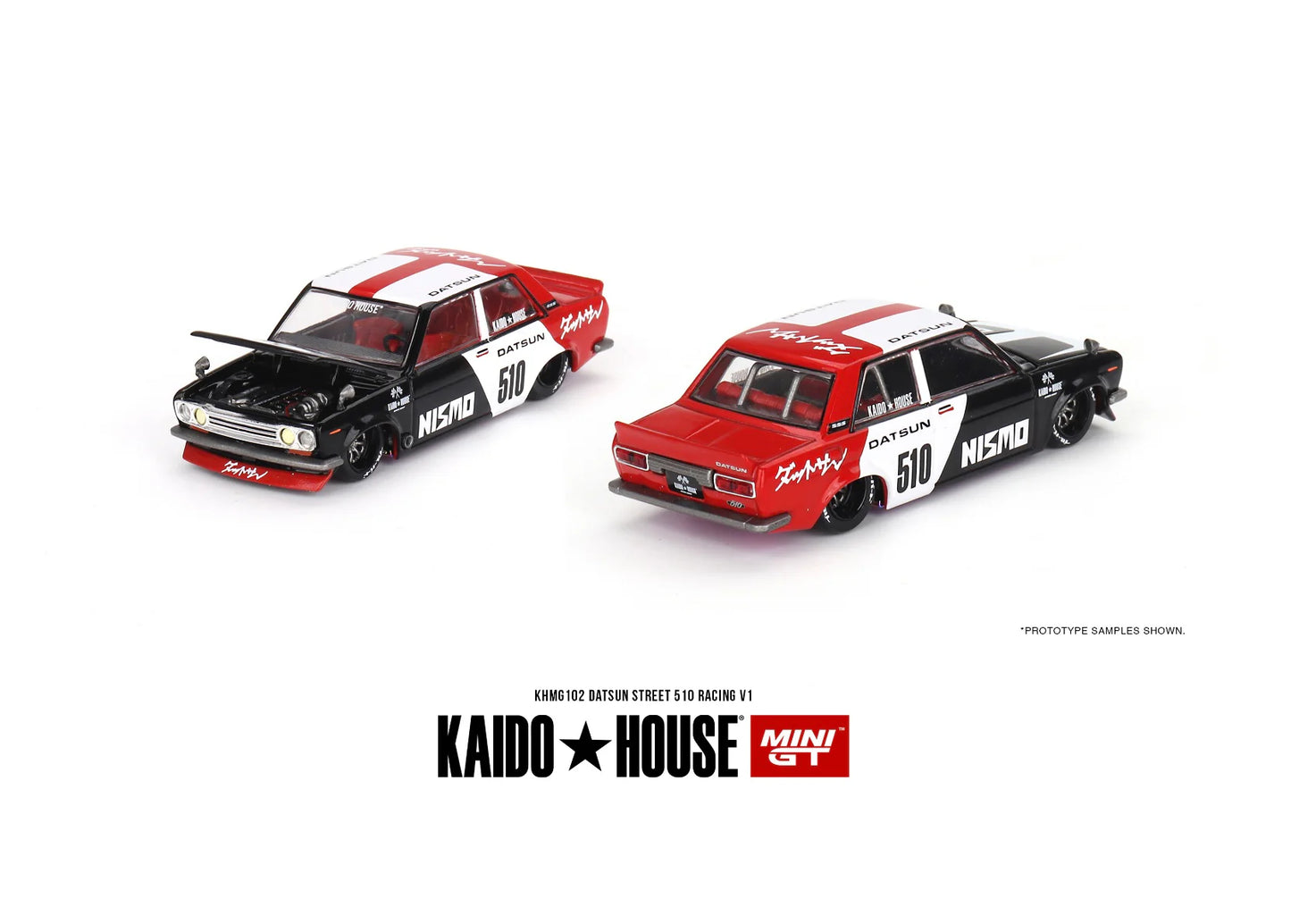 1:64 Datsun Street 510 Racing V1 Kaido House Mini GT#102