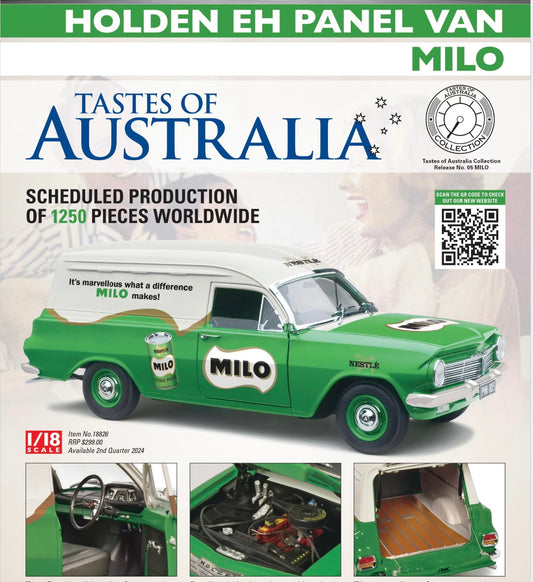 1:18 Holden EH Panel Van Milo Classic Carlectables