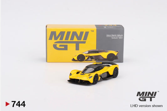 1:64 Aston Martin Valkyrie Sunburst Yellow Mini GT 744