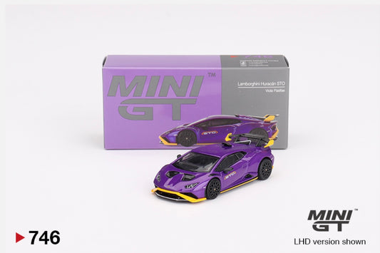 1:64 Lamborghini Huracan STO Viola Pasifae Mini GT 746