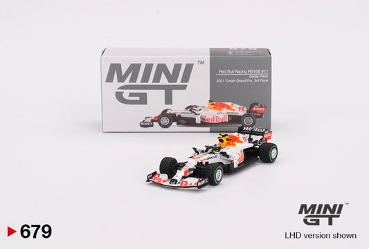 1:64 Sergio Perez #11 Red Bull Racing RB16B 2021 Turkish GP 3rd Place Mini GT 679