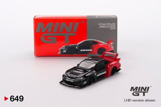 1:64 Nissan S15 Silvia Advan LB Super Silhouette Mini GT 649