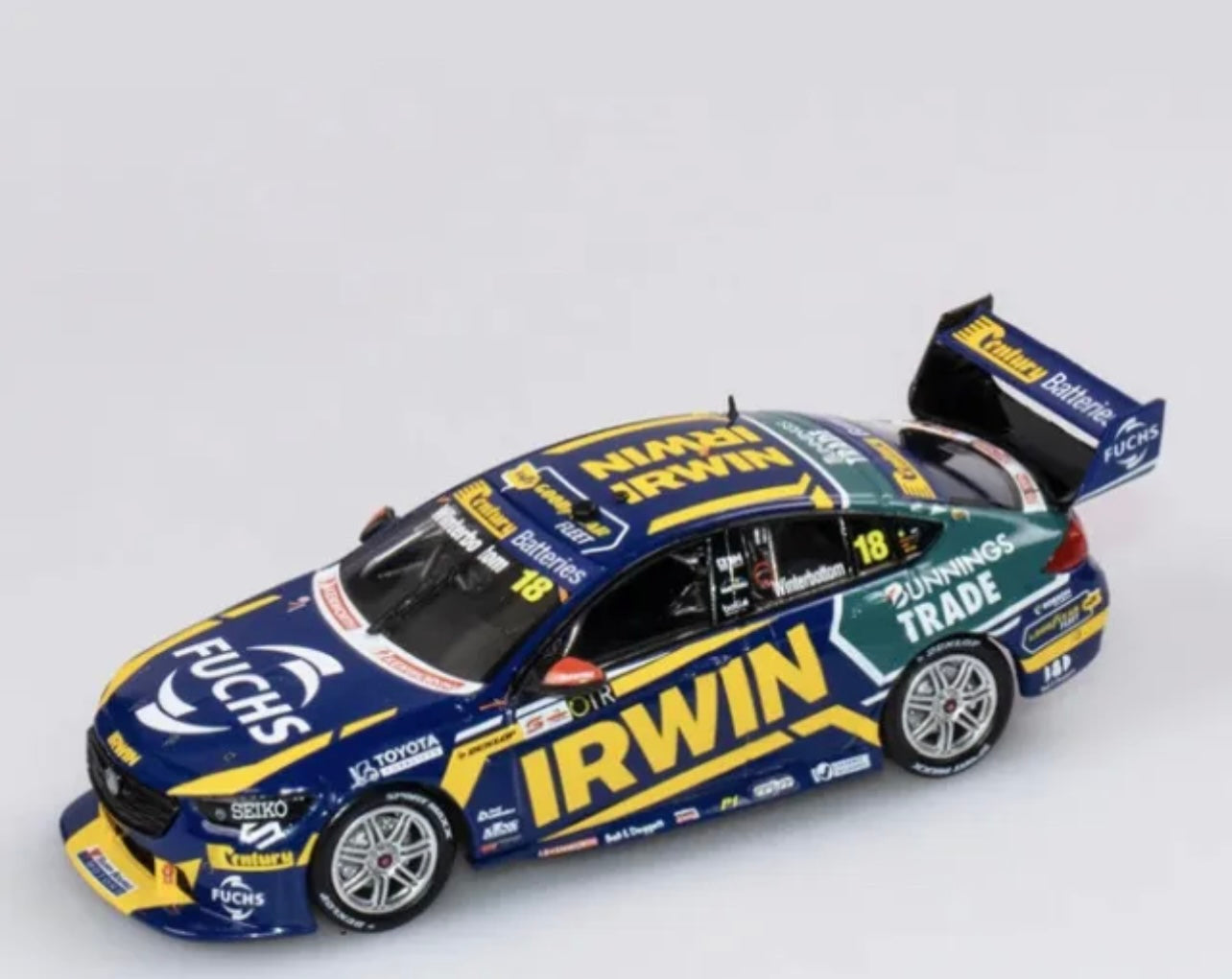 1:43 Mark Winterbottom #18 Irwin Racing 2021 The Bend Holden ZB Commodore Authentic Collectables