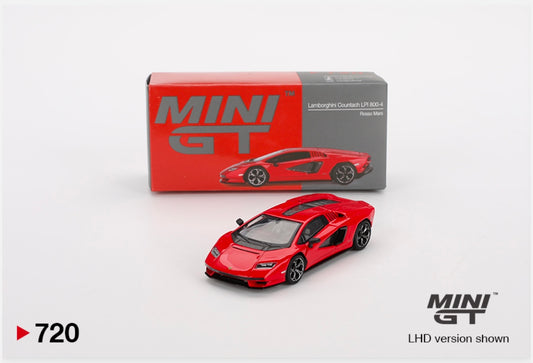 1:64 Lamborghini Countach LPI 800-4 Rosso Mars Mini GT 720