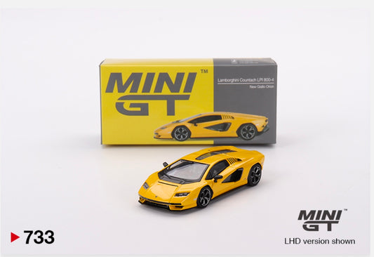 1:64 Lamborghini Countach LPI 800-4 New Giallo Orion Mini GT 733