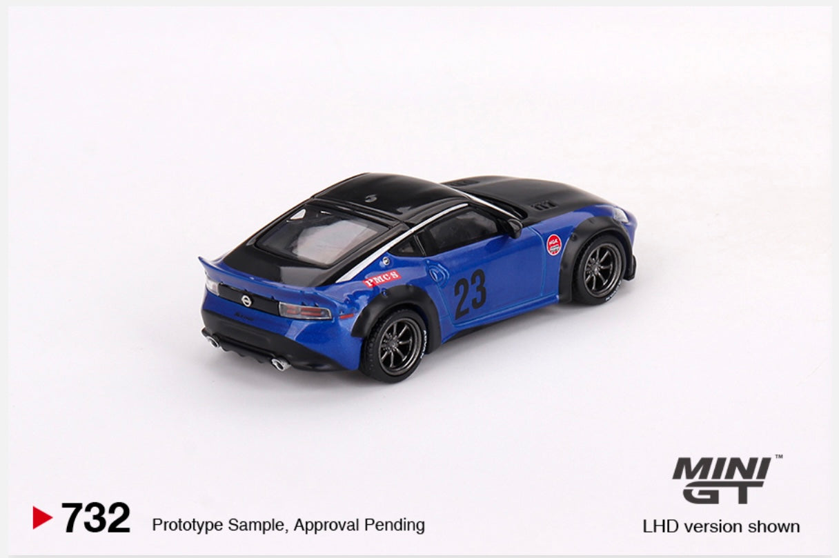 1:64 Nissan Z LB Nation Works Seiran Blue Mini GT 732