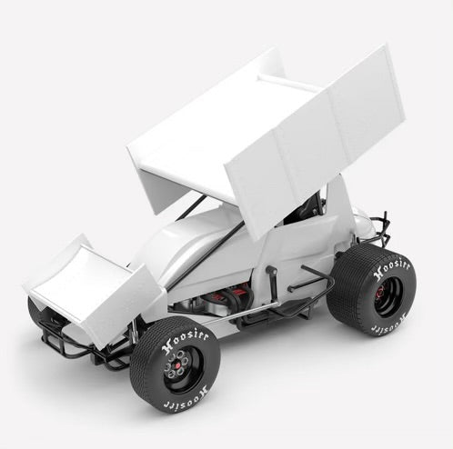 1:18 Plain Body Sprintcar Gloss White Authentic Collectables Pre-Order