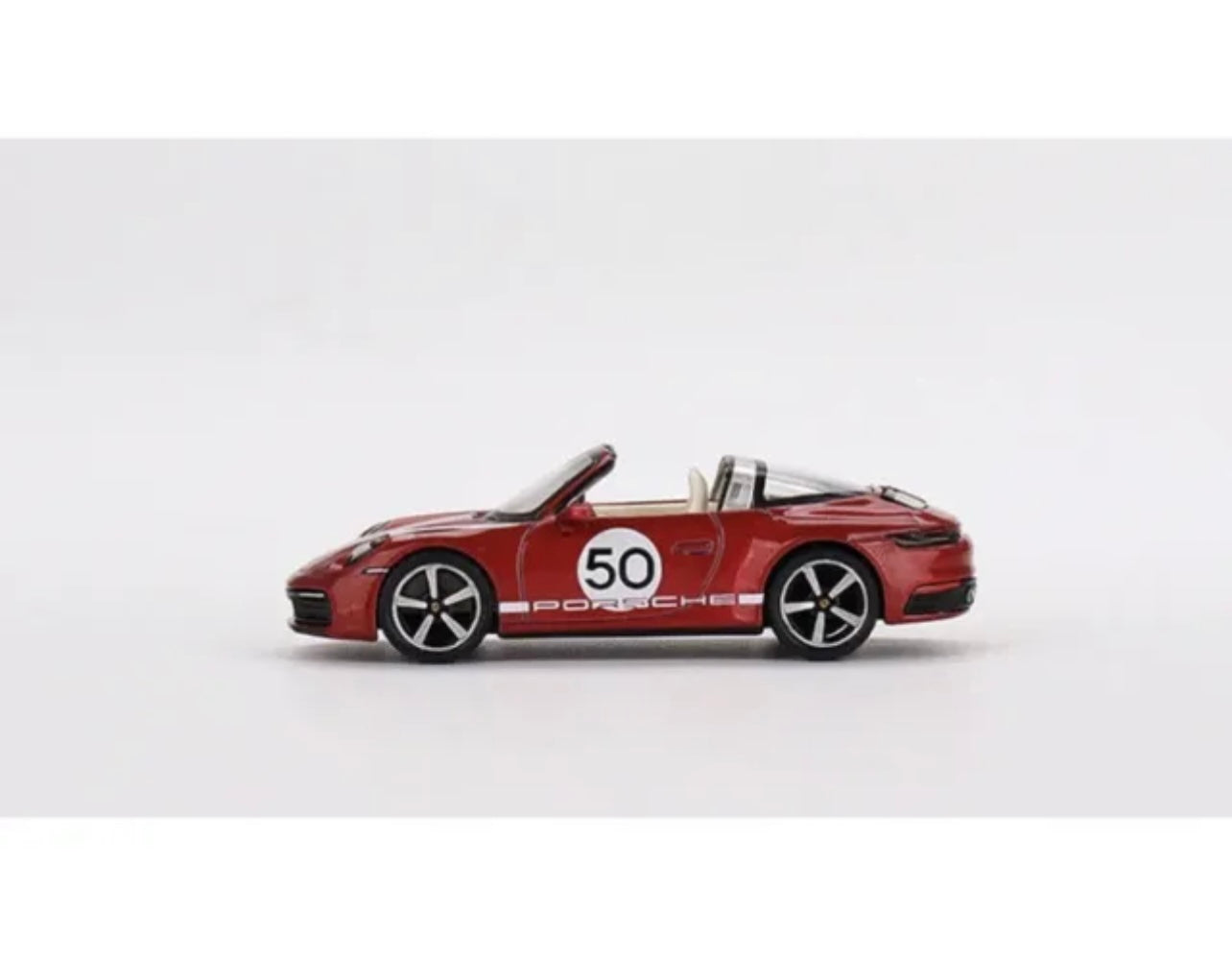 1:64 Porsche 911 Targa 4S Heritage Design Edition Cherry Red #461 Mini GT
