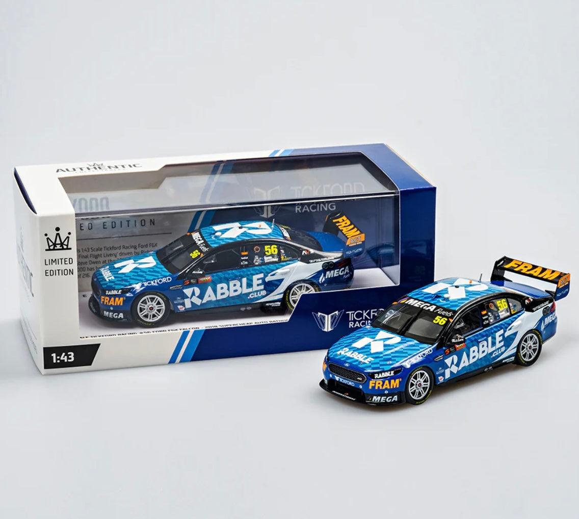 1:43 Richie Stanaway/Steve Owen #56 2018 Bathurst Tickford Racing Authentic Collectables