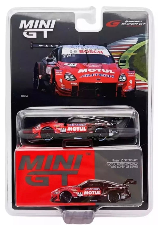 1:64 Nissan Z GT500 #23 Motul Autech Z Nismo 2023 Super GT Series Mini GT 756