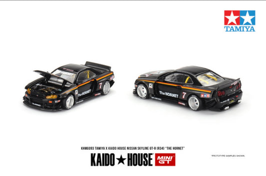 1:64 Nissan Skyline GT-R (R34) Tamiya Hornet Kaido House Mini GT#93 Pre-Order