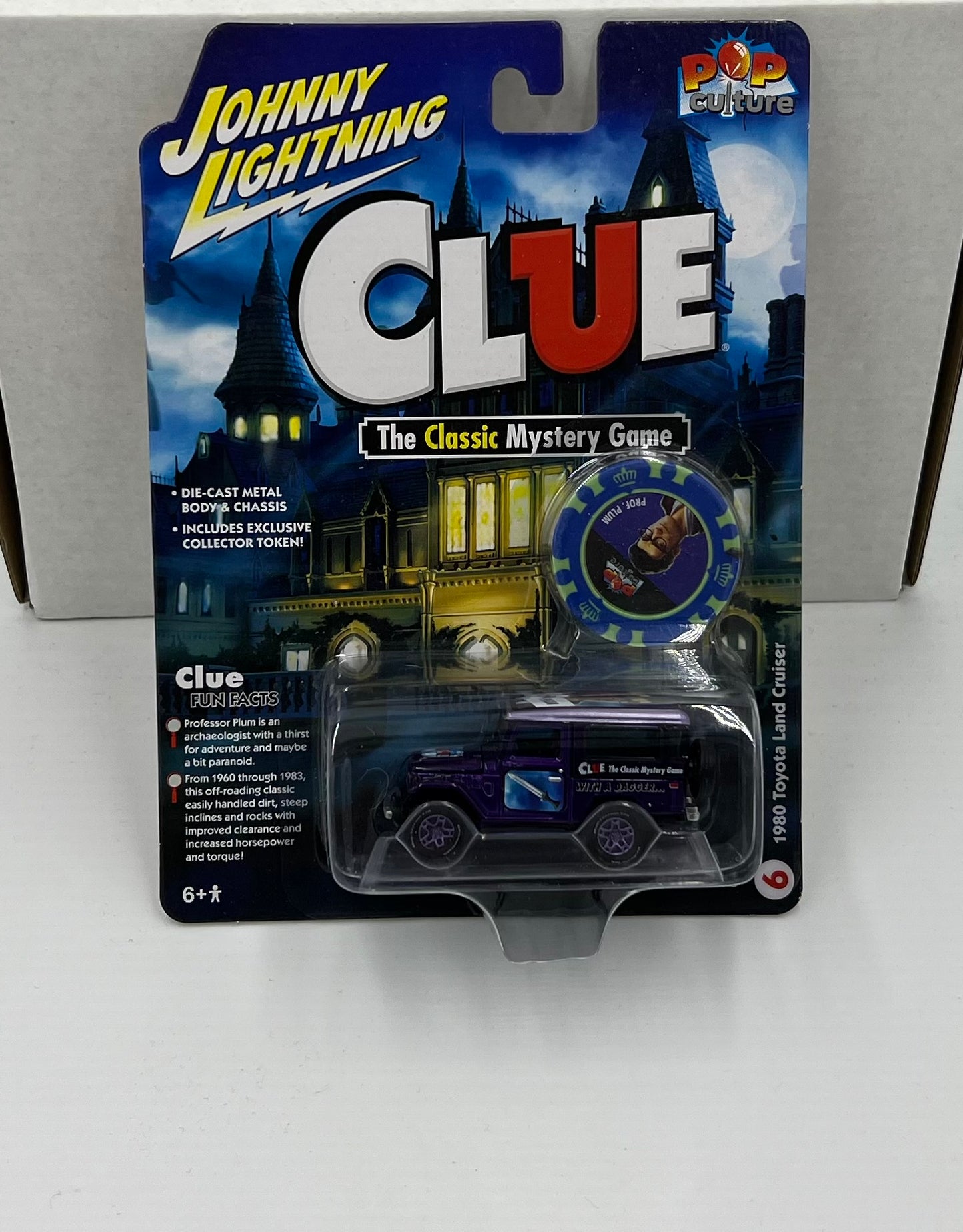 Johnny Lightning 1:64 Scale Die-Cast 1980 Toyota Land Cruiser Pop Culture Car Model - JLPC008 Clue Edition