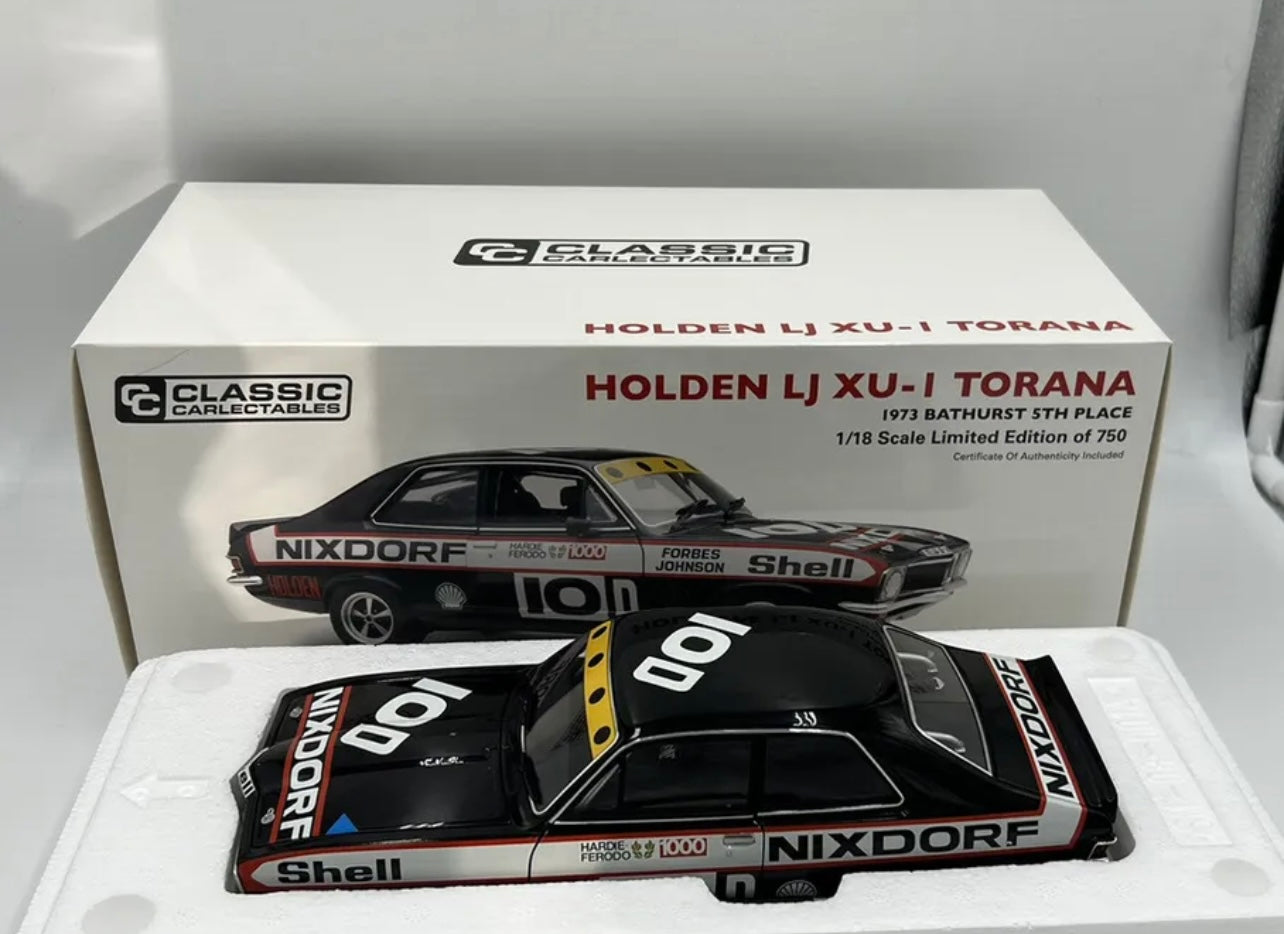 1:18 Holden LJ XU-1 Torana 1973 Bathurst 5th Place Forbes/Johnson #10 Classic Carlectables