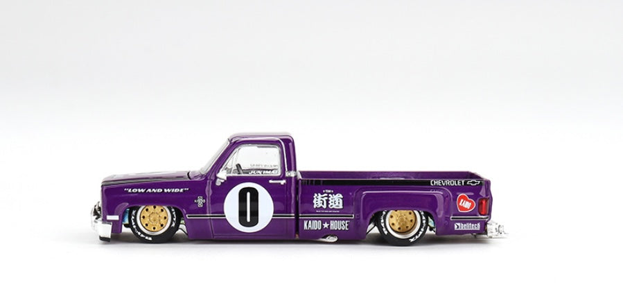 1:64 Chevrolet Silverado Dually Purple #084 Kaido House