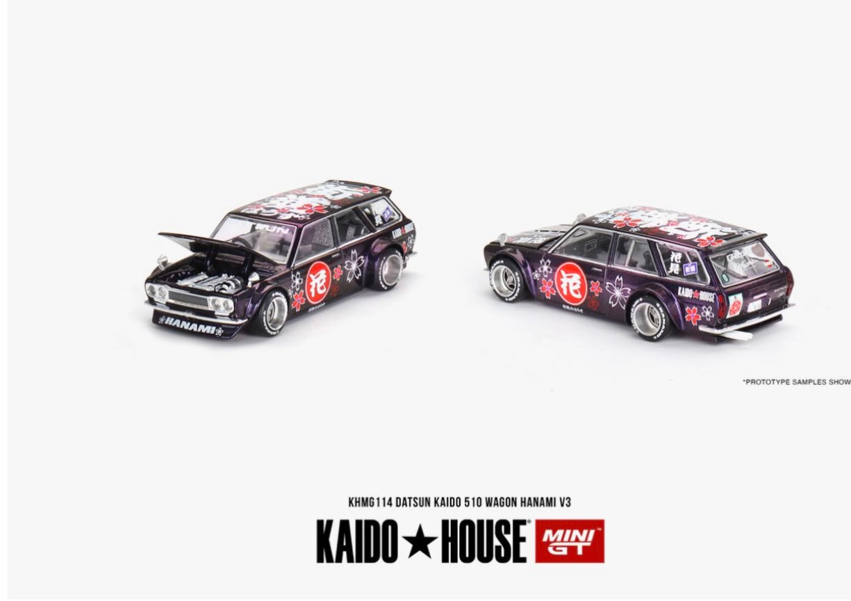 1:64 Datsun Kaido 510 Wagon Hanami V3 Kaido House #114 Pre-Order