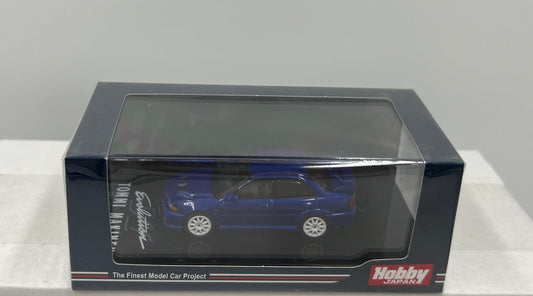 1:64 Mitsubishi Lancer GRS Evolution VI Tommi Makinen Edition Carna Blue Hobby Japan