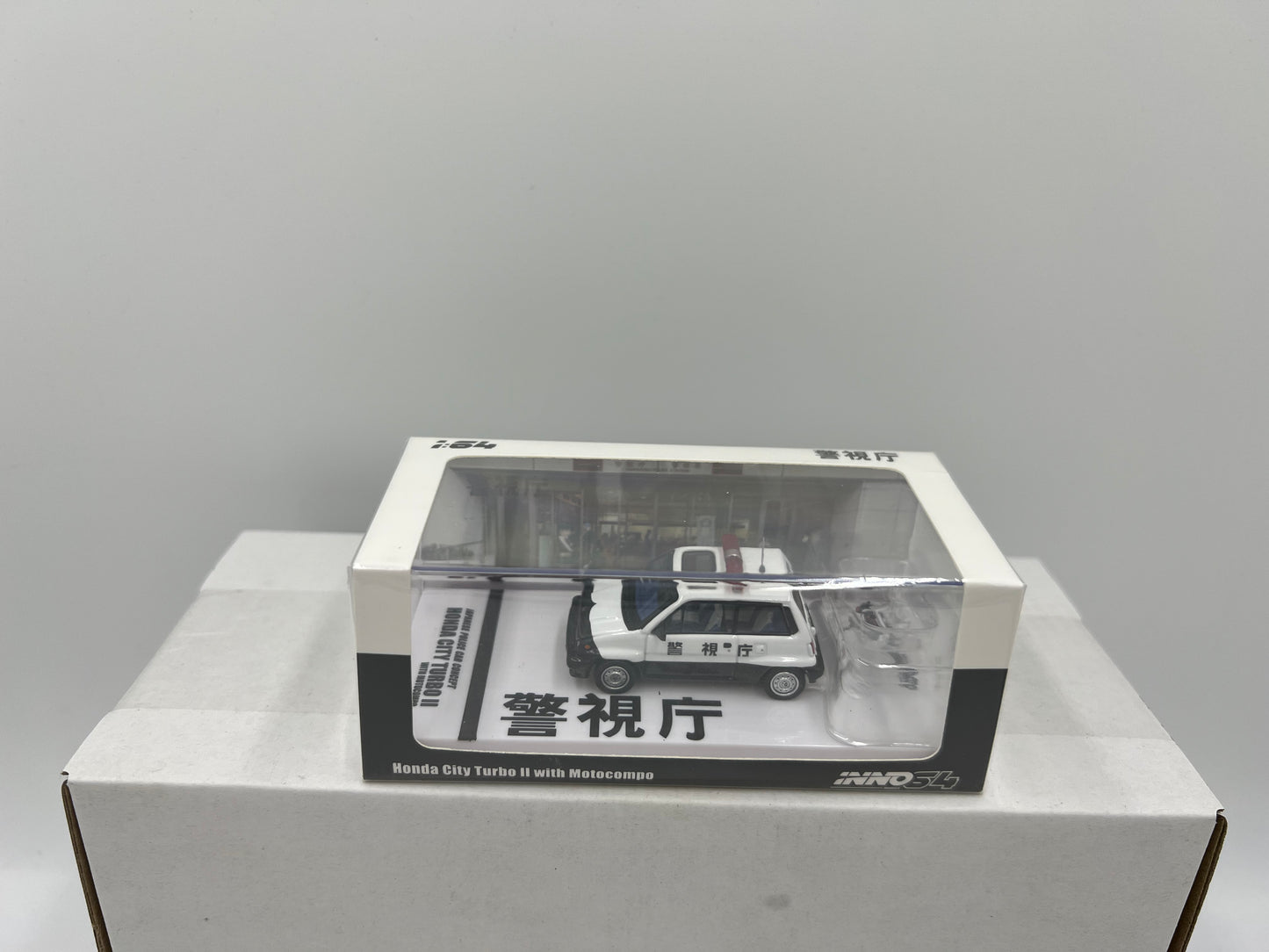 1:64 Honda City Turbo II Japanese Police Car Concept Livery INNO