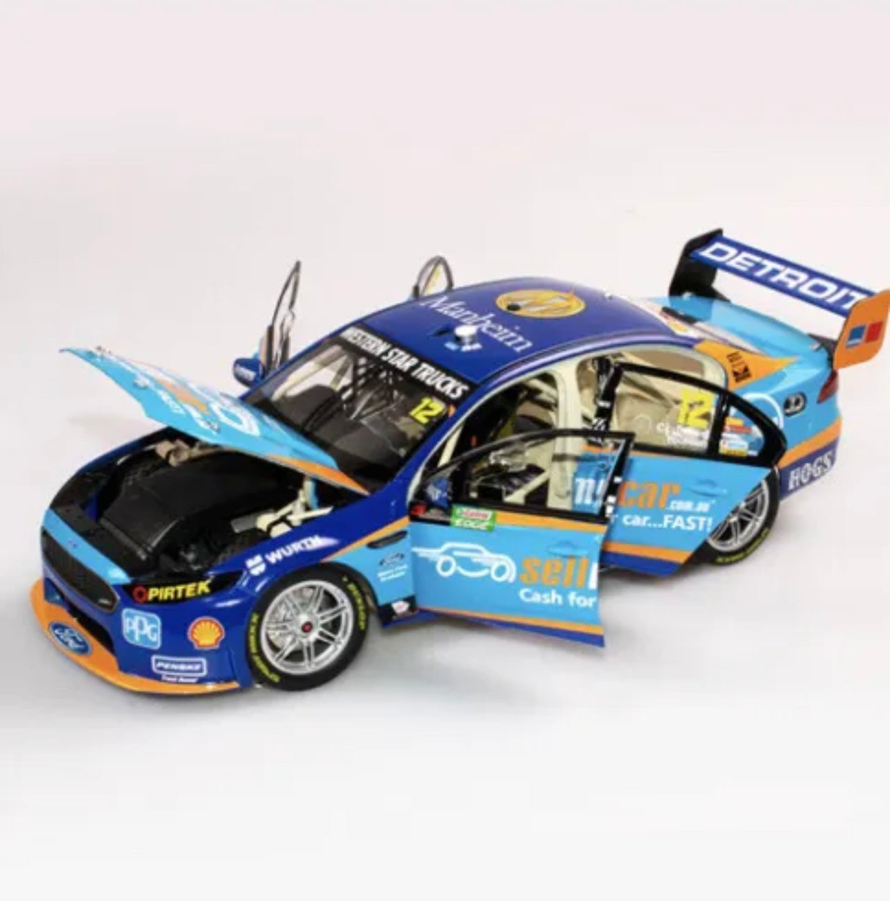 1:18 Fabian Coulthard Luke Youlden #12 DJR Team Penske Ford FGX Falcon 2016 Gold Coast Authentic Collectables