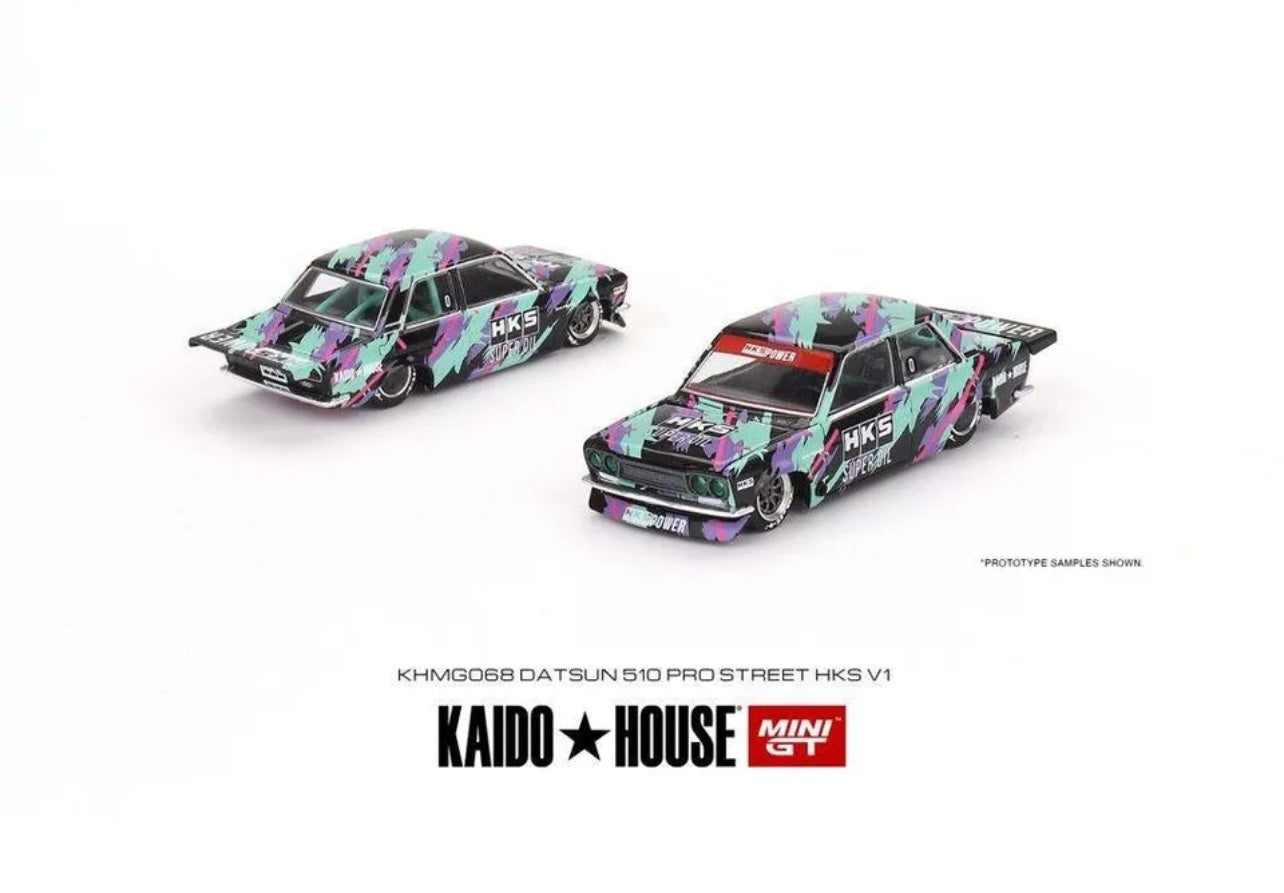 1:64 Datsun 510 Pro Street HKS V1 #068 HKS Power Kaido House