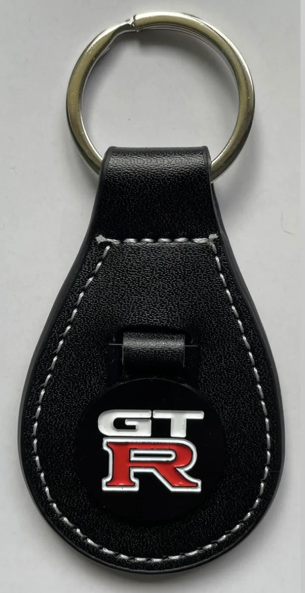GT-R Leather Key Ring Nissan Skyline GTR Nismo R31 R32 R33 R34 BNR34 R35 RB20