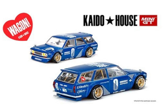 1:64 Datsun Wagon #011 Dark Blue Kaido House