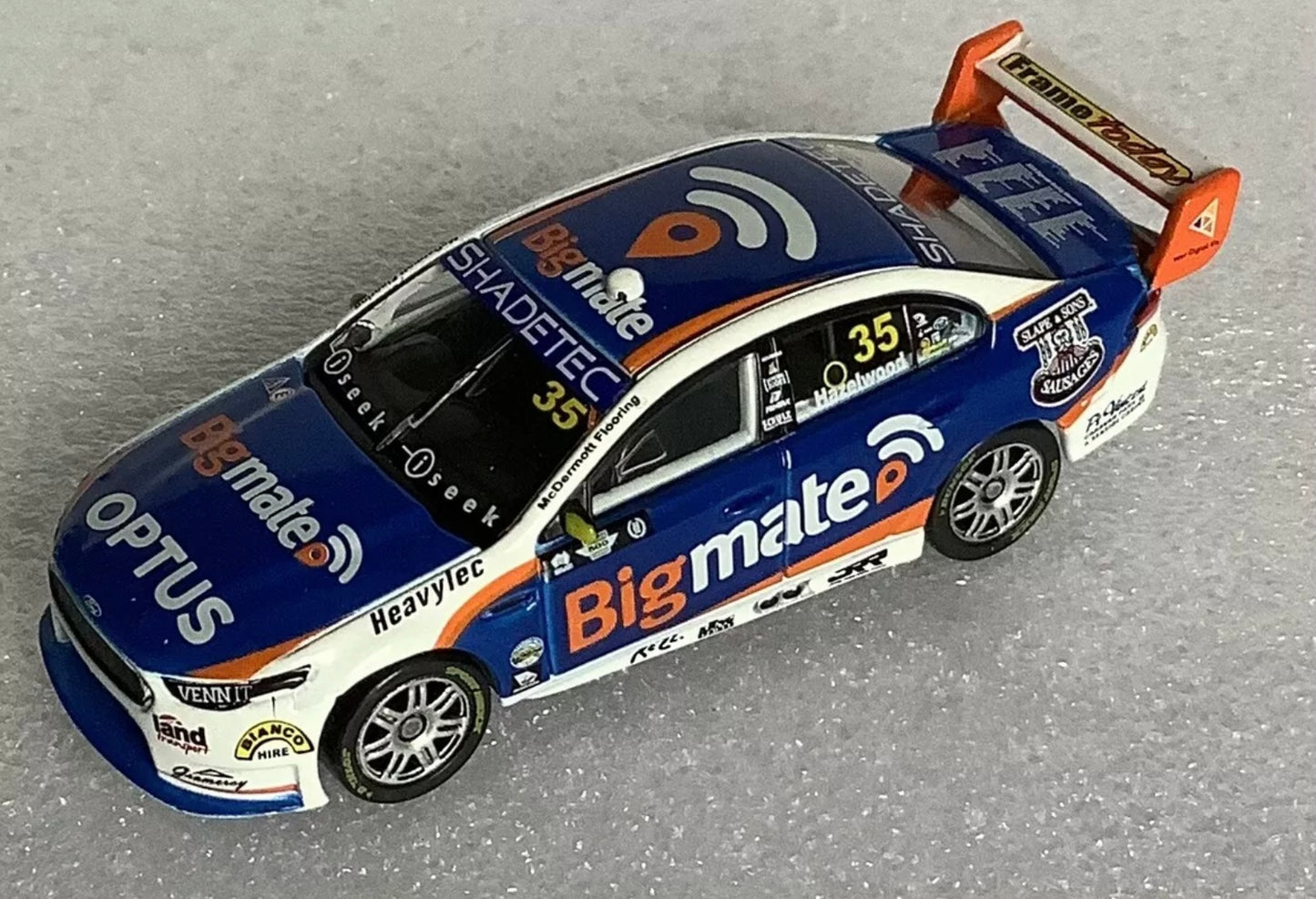 1:64 Todd Hazelwood #35 2018 Supercars Season Ford FGX Falcon Authentic Collectables